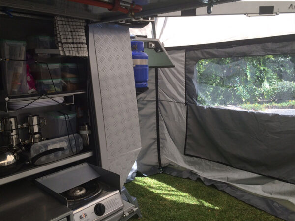 Alu-Cab 270° sidevegger til shadowawning (venstre)