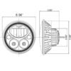 Vision X Vortex 7" LED hovedlys - Bilde 5