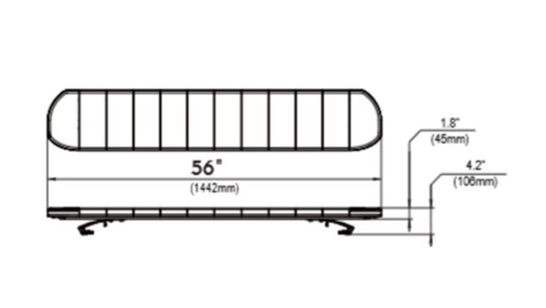 911 SIGNAL SKYLINE AIR LED VARSELLYSBJELKE 144CM
