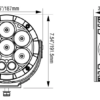 Vision X + Arctic Trucks Cannon Adventure Multi-LED 6,7″ (single) - Bilde 5
