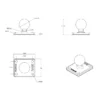 RAM® Ball Adapter with AMPS Plate - B Size