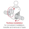 RAM® X-Grip® Phone Mount with RAM® Tough-Claw™ Small Clamp Base