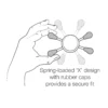 RAM X-Grip® Phone Mount with Low-Profile Suction Cup - Short