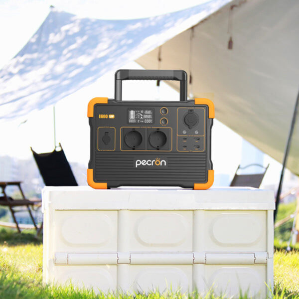 Pecron E600LFP 1200W AC LiFePO4 batteri 614Wh