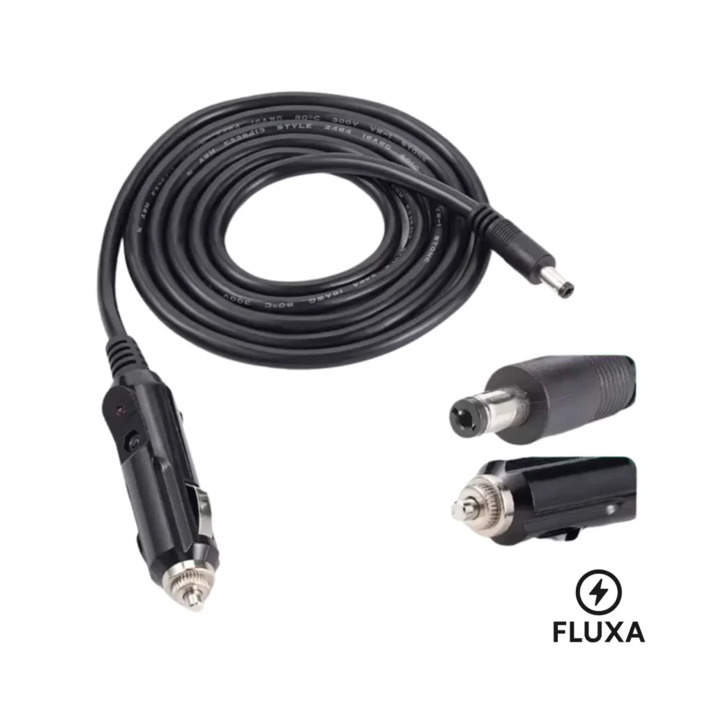 Pecron Bil-ladekabel DC5521/DC7909 til 12V