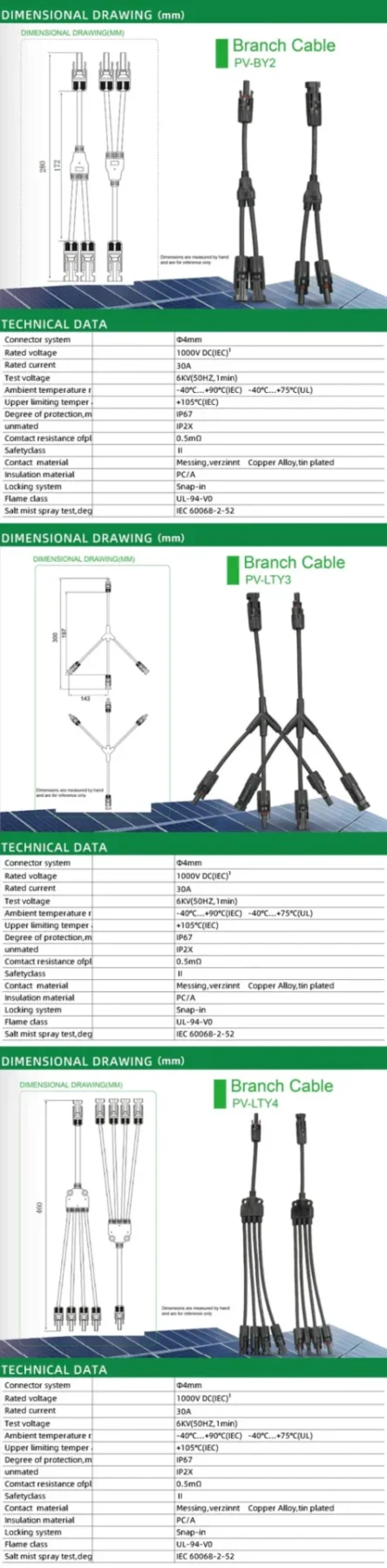 Pecron Y-Splitt kabel - Bilde 2