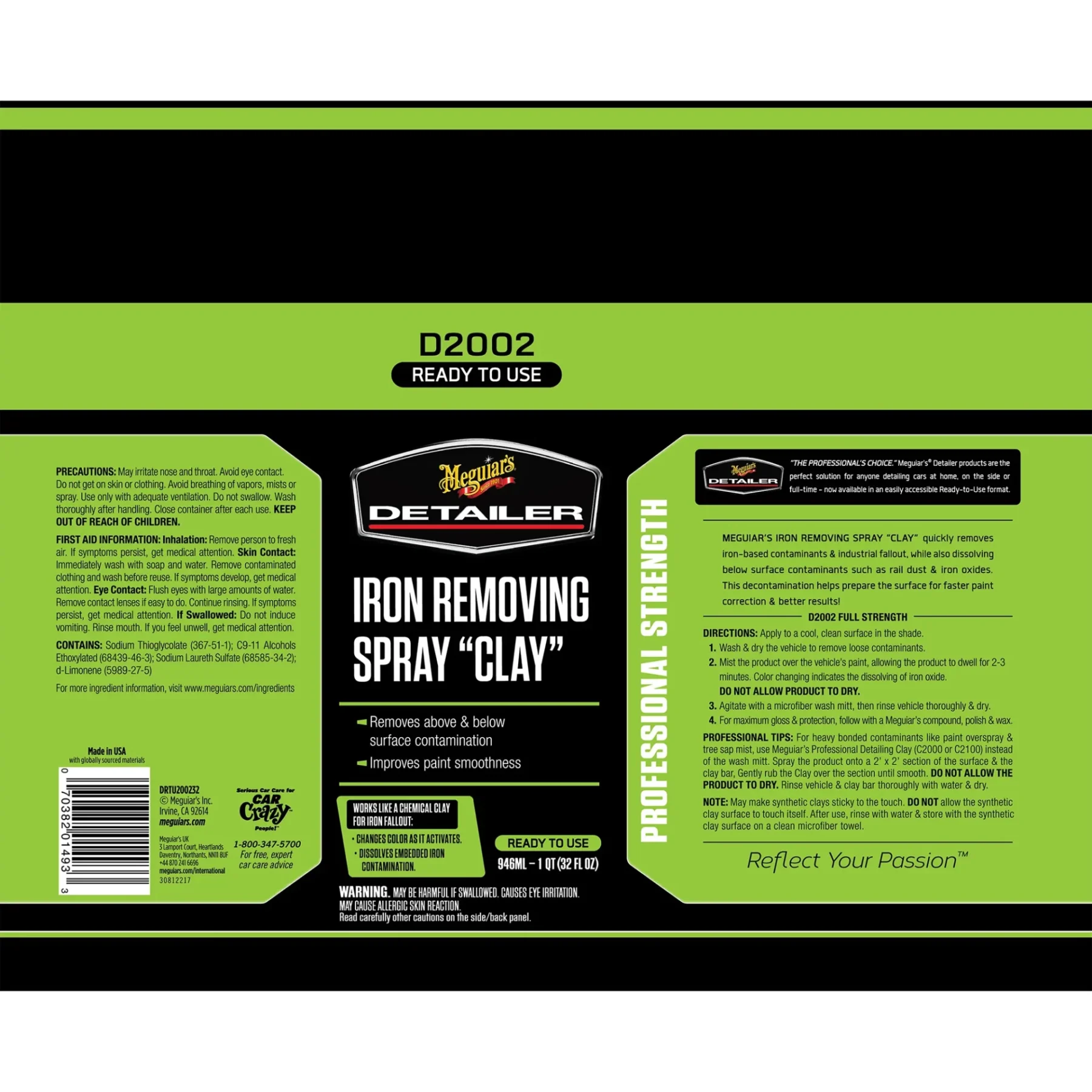 Meguiar's Iron Removing Spray Clay - Bilde 7