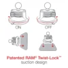RAM Quick-Grip Pro Phone Holder m/sugekopp