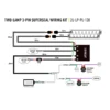 Ledningsnett 2x AMP Superseal 3pin kont For Lazer lys