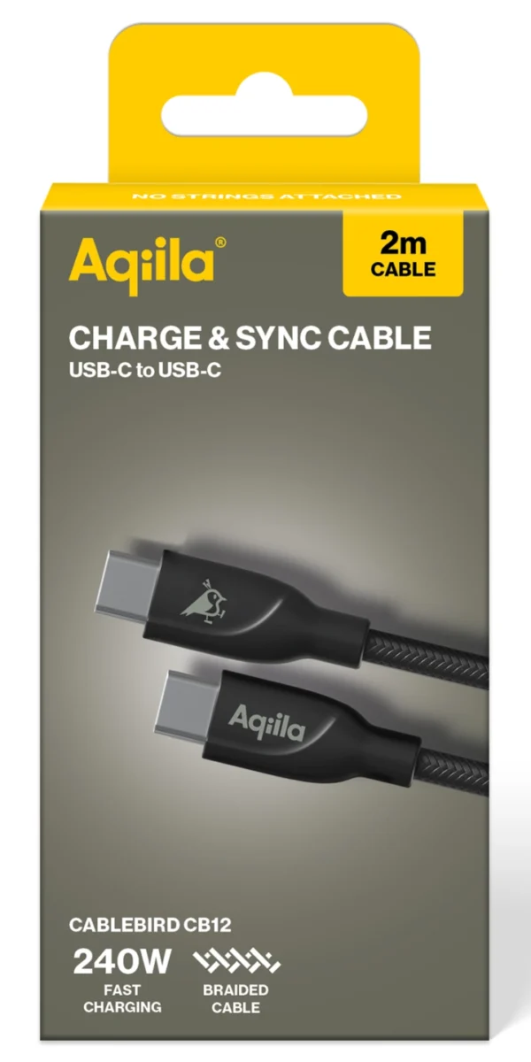Aqiila Braided USB-C/USB-C 2.0 240W 2m