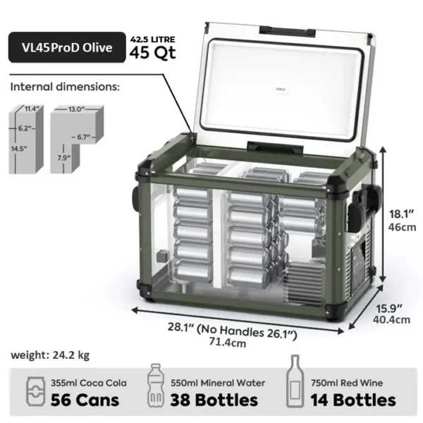 Iceco 45L Dual-Zone kjøleboks