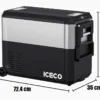 Iceco kjøleboks 50L sort