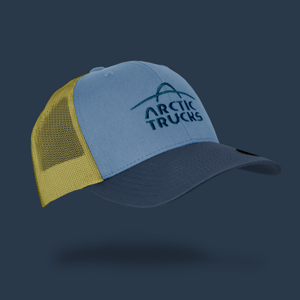 Arctic Trucks Classics™ Retro Trucker Cap Light Blue/Khaki/Navy
